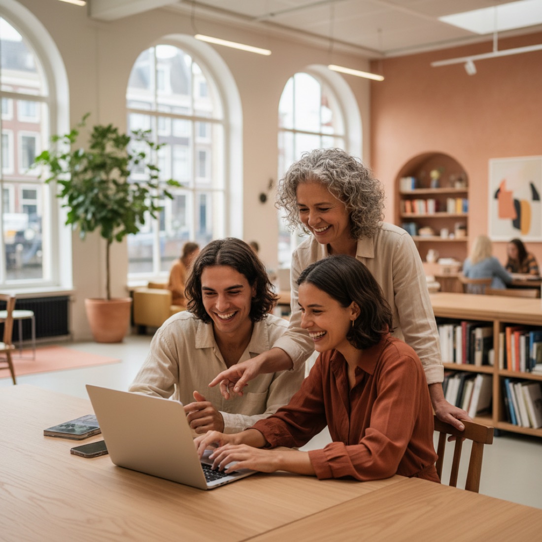 Deelnemers bouwen hun eigen AI-tool tijdens de masterclass